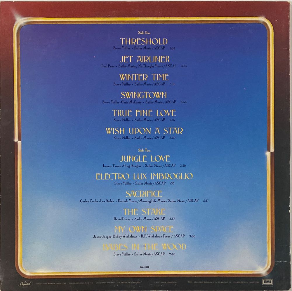 Book Of Dreams - Miller, Steve (Cassette) music collectible - Main Image 2