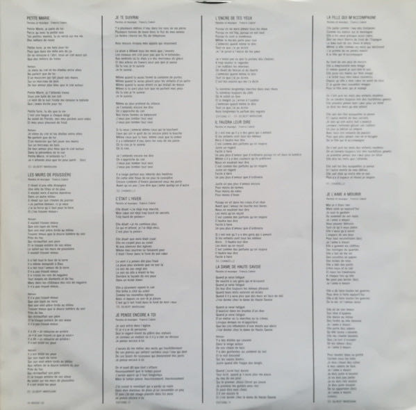 77-87 - Cabrel, Francis (12”) music collectible - Main Image 4