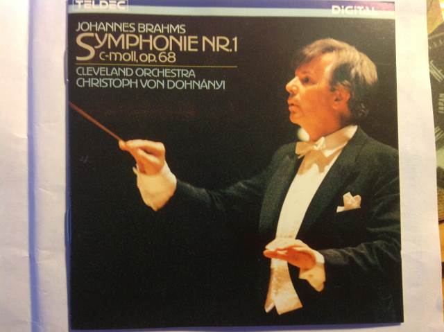 Johannes Brahams Symphonie Nr 1 - Cleveland Orchestra - Christoph Von Dohnanyi (CD) music collectible - Main Image 1