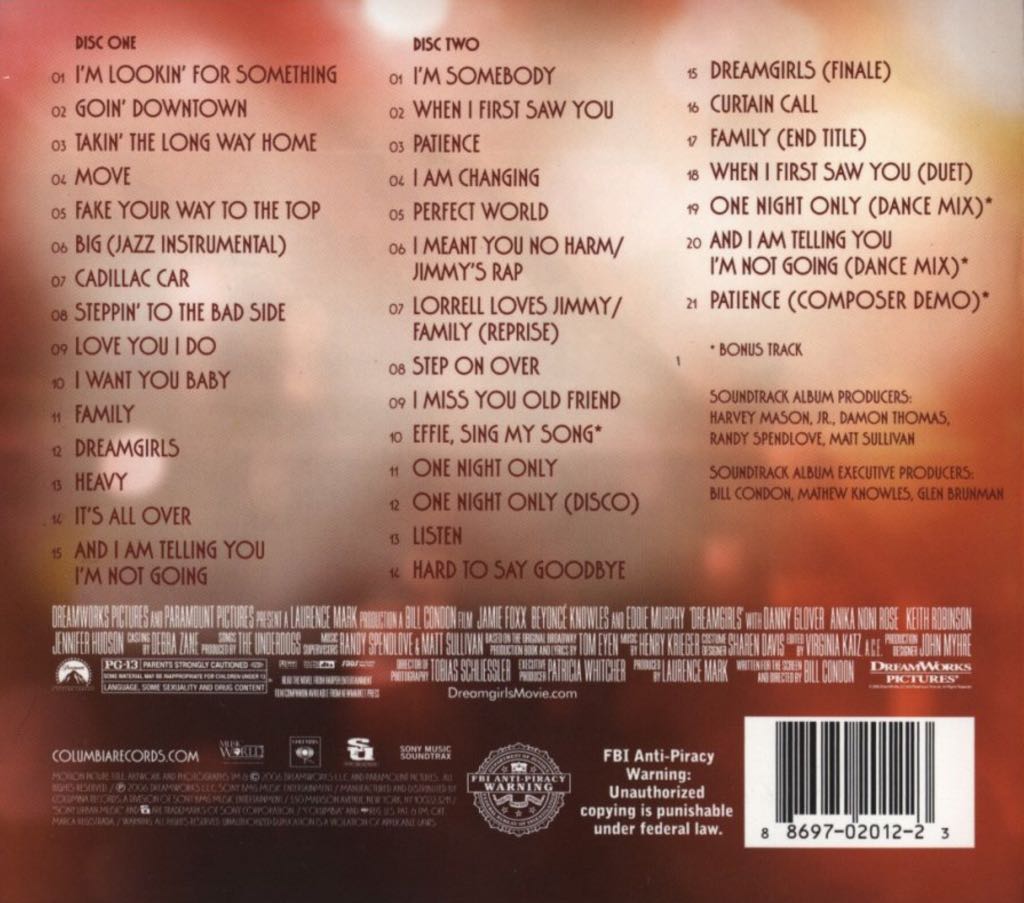 Dreamgirls - Soundtrack (MP3) music collectible - Main Image 2