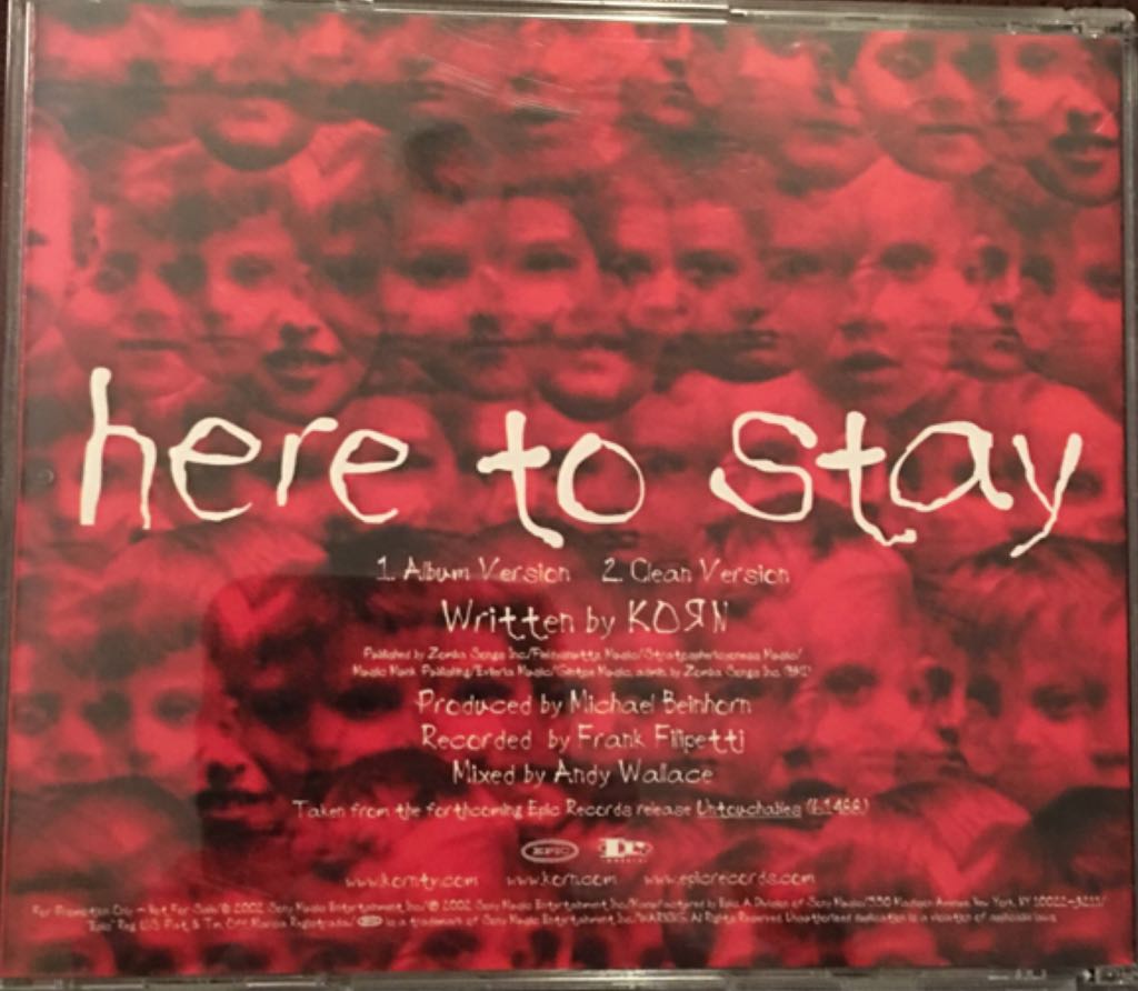 Here To Stay - KORN (CD) music collectible [Barcode 9399700084504] - Main Image 2