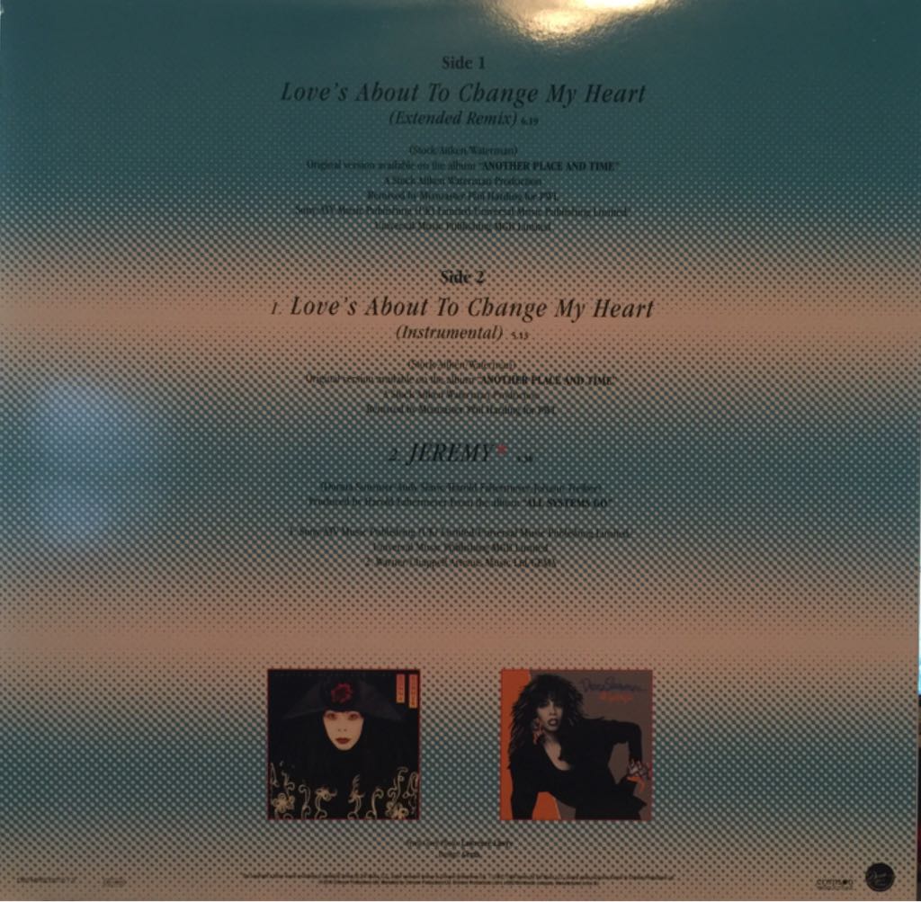 Love’s About To Change My Heart - Donna Summer (12”) music collectible - Main Image 2