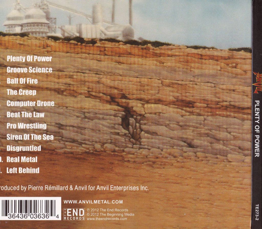 Plenty Of Power - Anvil (CD) music collectible [Barcode 747014427927] - Main Image 2