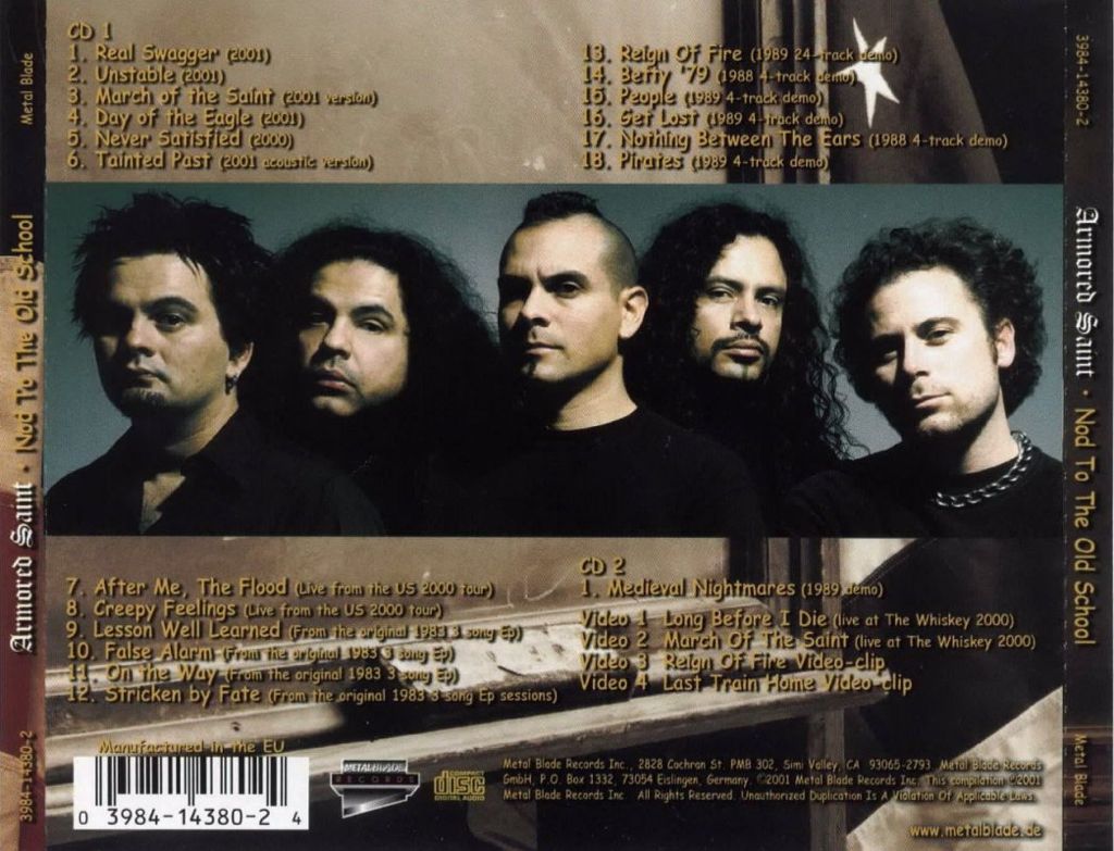 CD : Nod To The Old School - Armored Saint (CD - 77:20) music collectible [Barcode 039841437324] - Main Image 2