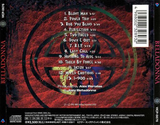 Belladonna - Belladonna (CD - 56) music collectible [Barcode 712786000227] - Main Image 2