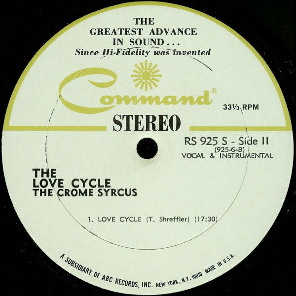 Love Cycle - Crome Syrcus, The (12” - 34:27) music collectible - Main Image 4