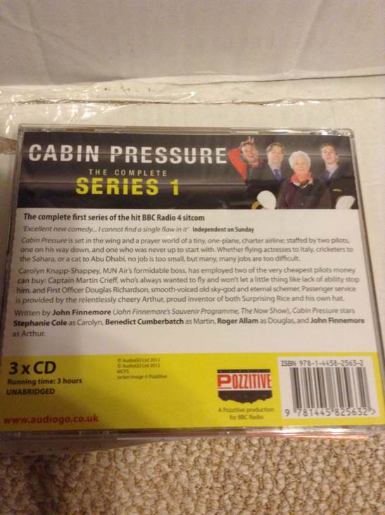 Cabin Pressure: The Complete Series One - John Finnemore, Benedict Cumberbatch, Roger Allam, Stephanie Cole music collectible [Barcode 9781445825632] - Main Image 2