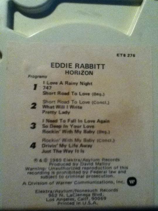Horizon - Rabbitt, Eddie (8-Track Cartridge) music collectible - Main Image 2
