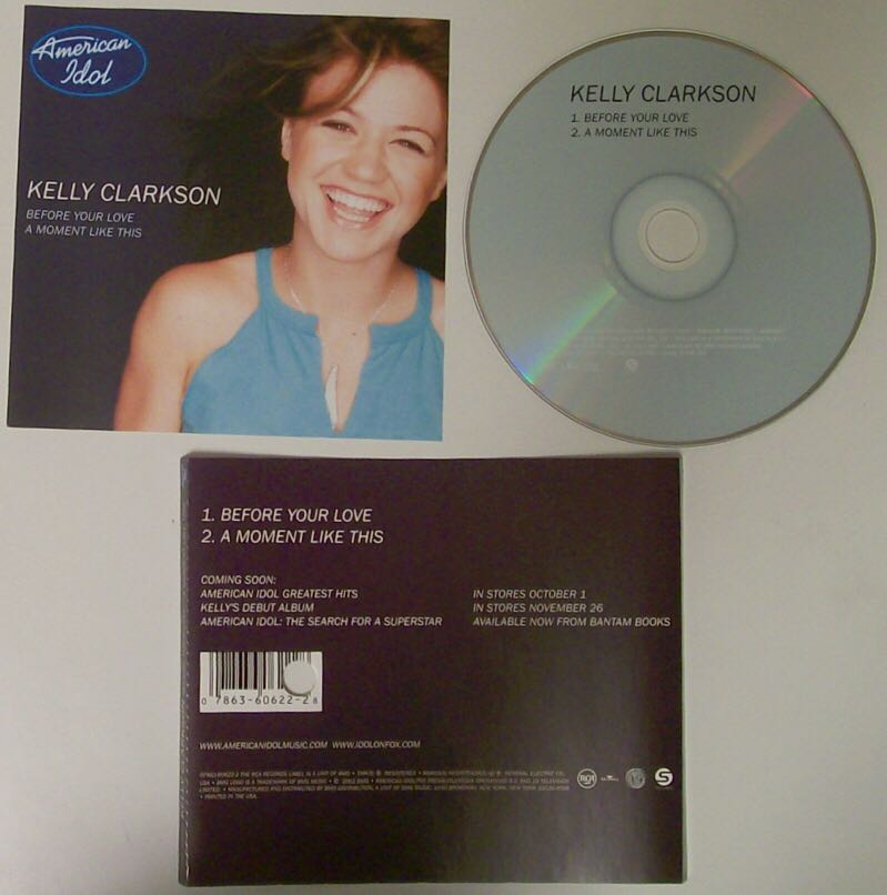 Before Your Love/A Moment Like This - Clarkson, Kelly (CD) music collectible [Barcode 078636062228] - Main Image 2
