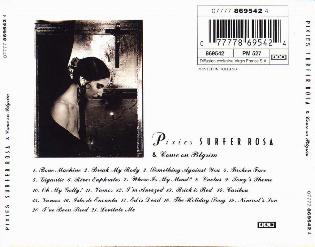 Surfer Rosa & Come On Pilgrim - Pixies (CD-R) music collectible [Barcode 7798141335343] - Main Image 2