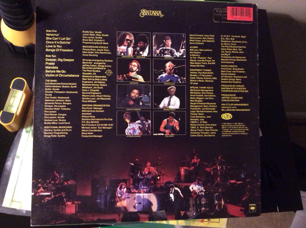 Freedom - Santana (12”) music collectible [Barcode 074644027211] - Main Image 2