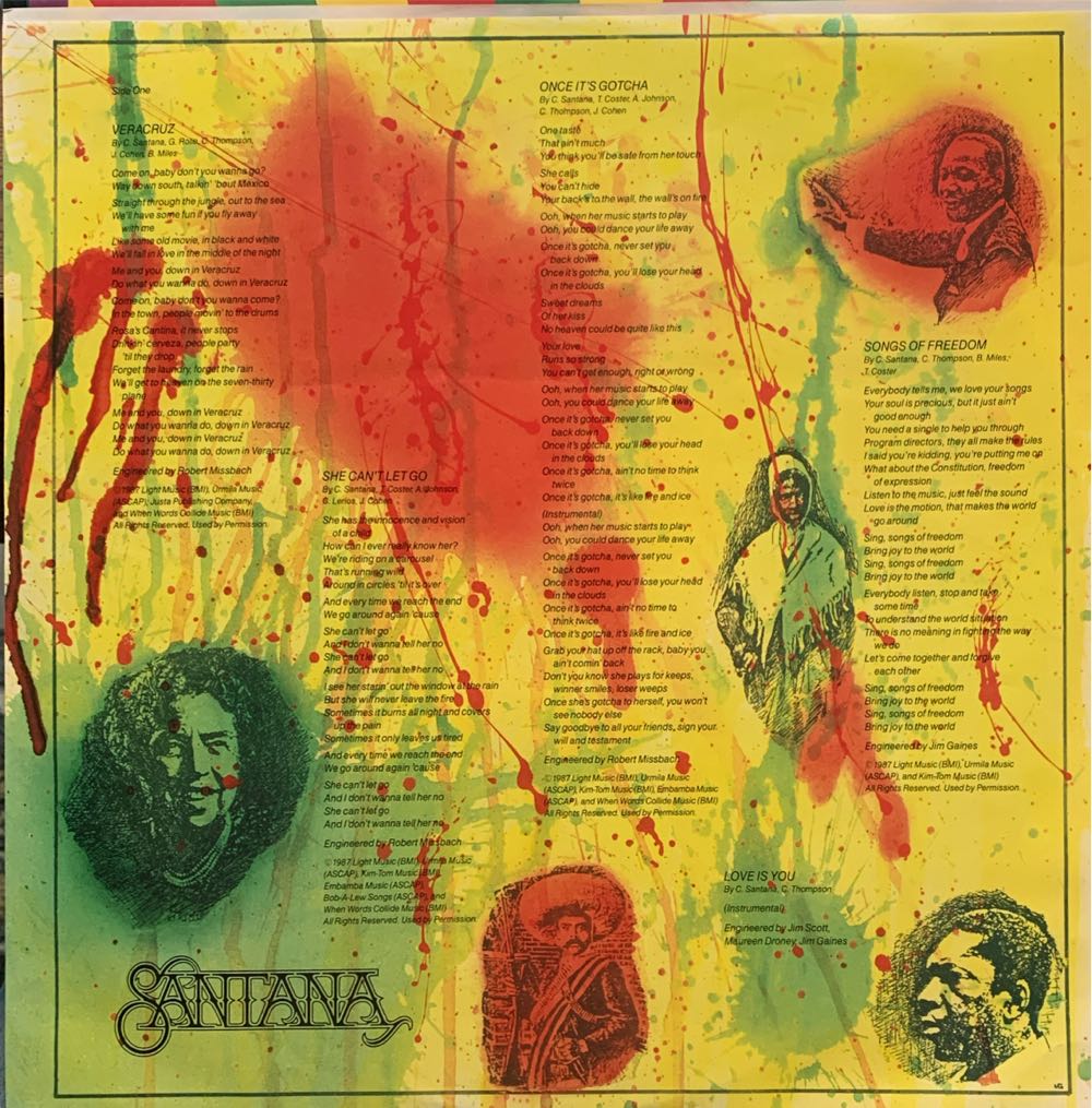 Freedom - Santana (12”) music collectible [Barcode 074644027211] - Main Image 4