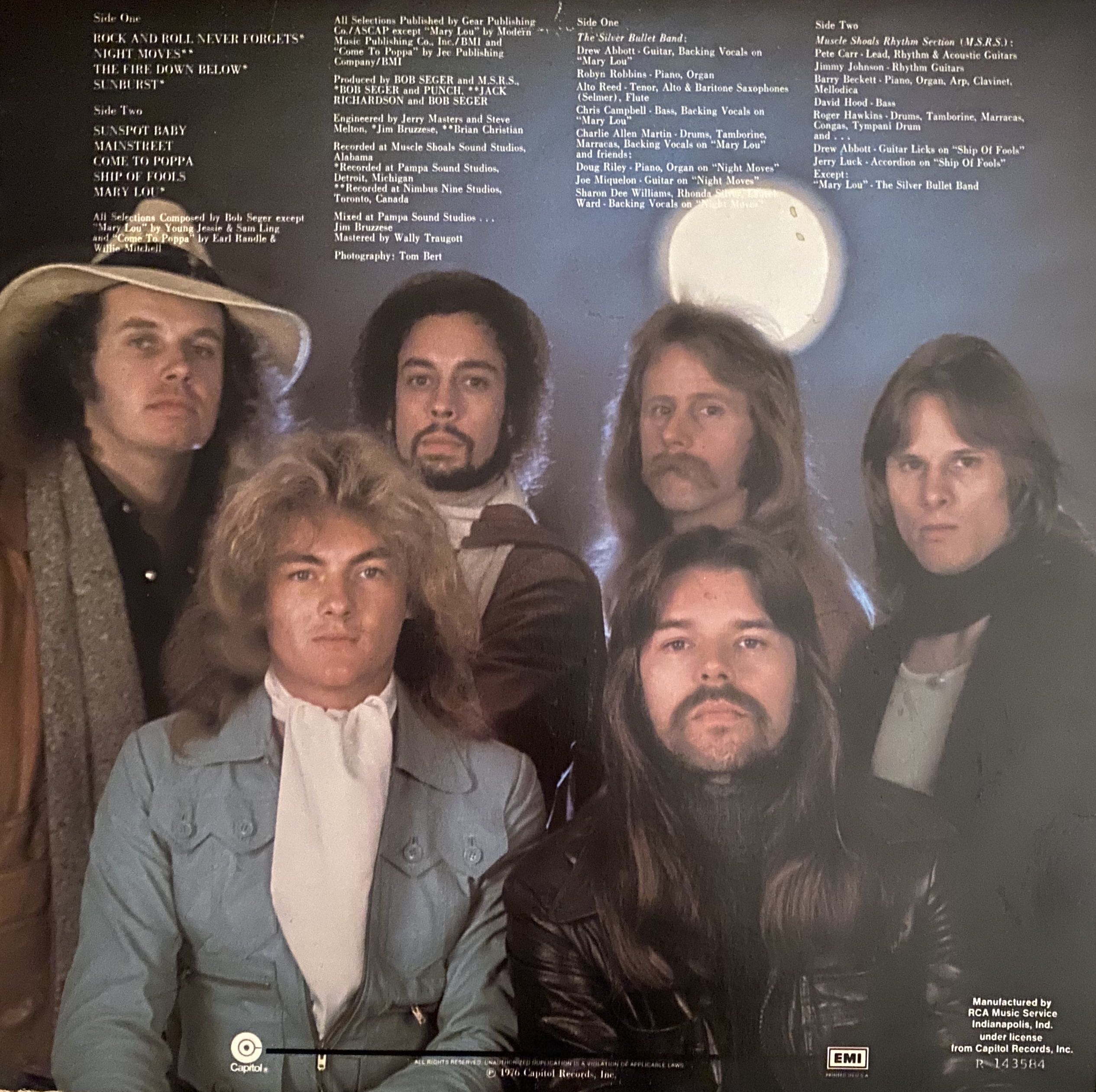 Night Moves - Bob Seger & Silver Bullet Band (12” - 36) music collectible - Main Image 2