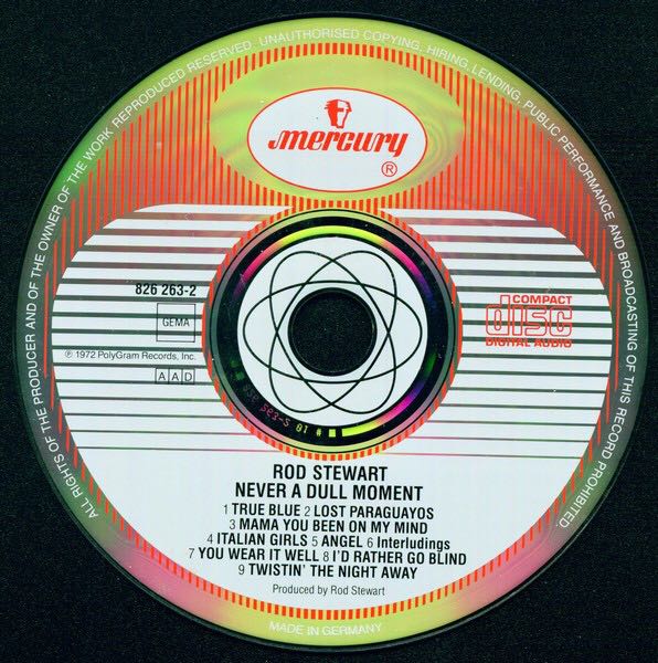 Never a Dull Moment - Stewart, Rod (CD - 33) music collectible [Barcode 042282626325] - Main Image 4