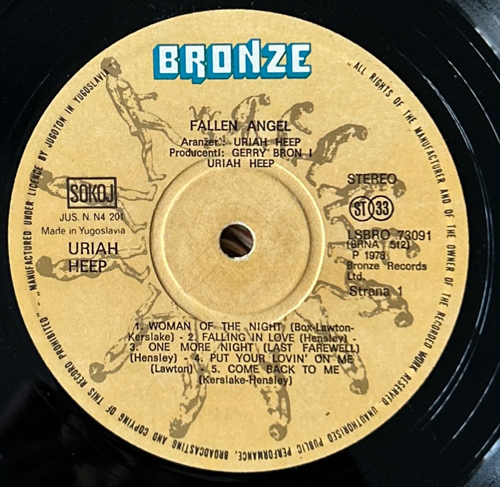 Fallen Angel - Uriah Heep (12” - 40) music collectible - Main Image 4