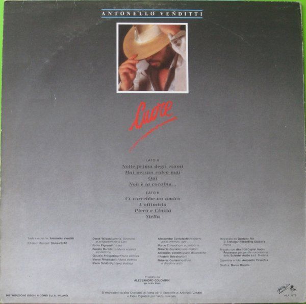 Cuore - Venditti, Antonello (12”) music collectible - Main Image 2