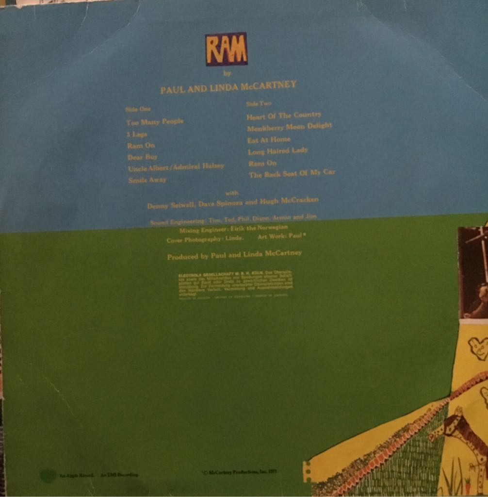 Ram - Paul And Linda McCartney (12”) music collectible - Main Image 2