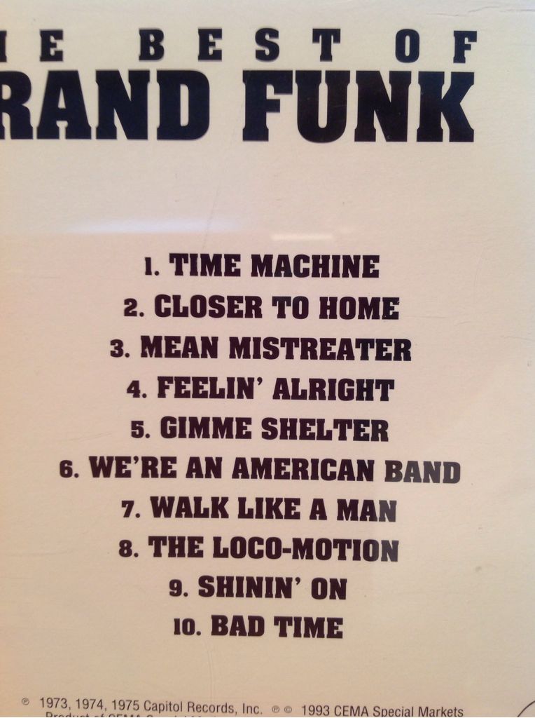 Greatest Hits - Grand Funk (12”) music collectible - Main Image 2