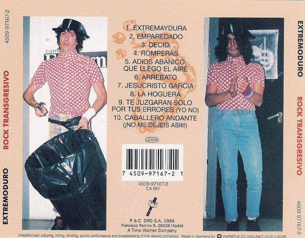 Rock Transgresivo - Extremoduro (CD) music collectible - Main Image 2
