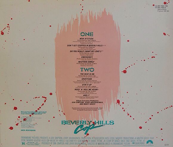 Beverly Hills Cop - Original Motion Picture Soundtrack  - Various Artists (12”) music collectible - Main Image 2