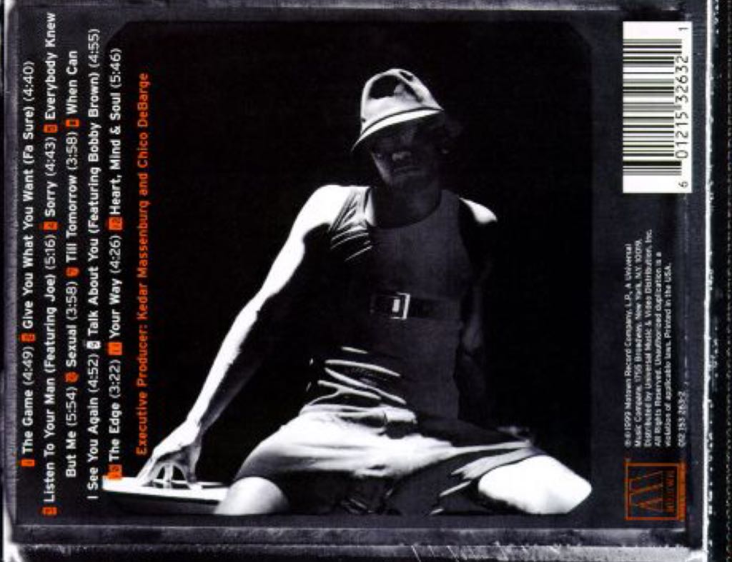 Game, The - Chico Debarge (CD - 5648) music collectible [Barcode 601215326321] - Main Image 2