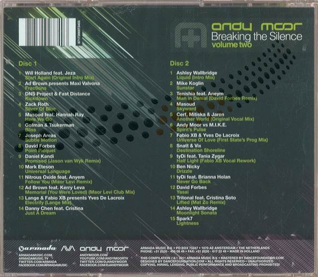 Breaking The Silence Vol. 2 - Andy moor (MP3 - 151) music collectible - Main Image 2