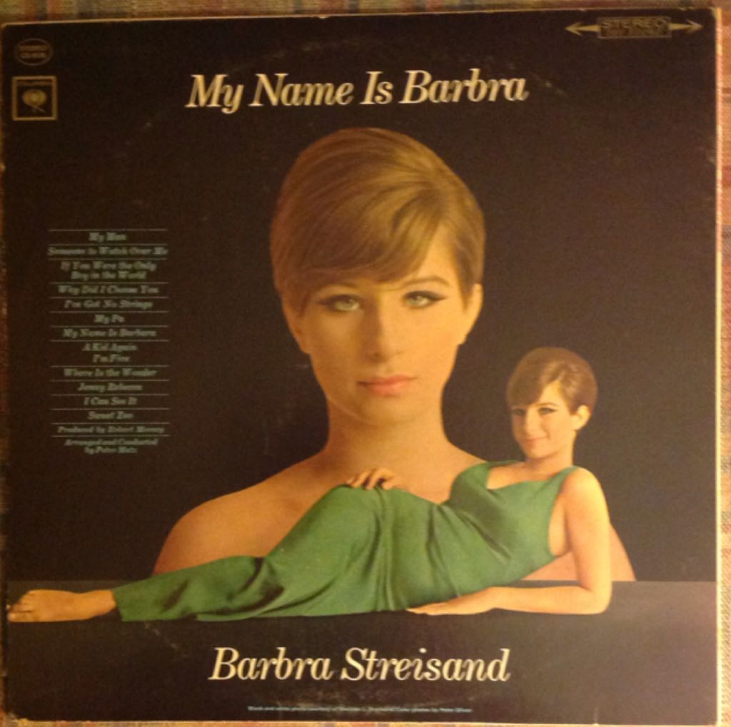 My Name Is Barbra - Streisand, Barbra (12”) music collectible - Main Image 2
