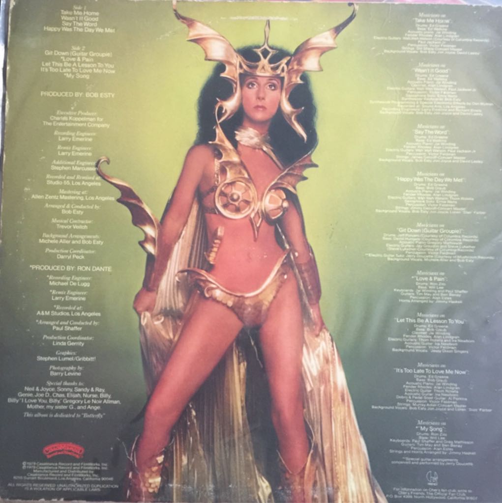 Take Me Home - Cher music collectible - Main Image 2