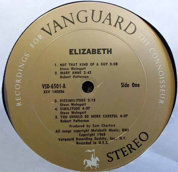 Elizabeth - Elizabeth (MP3) music collectible - Main Image 3