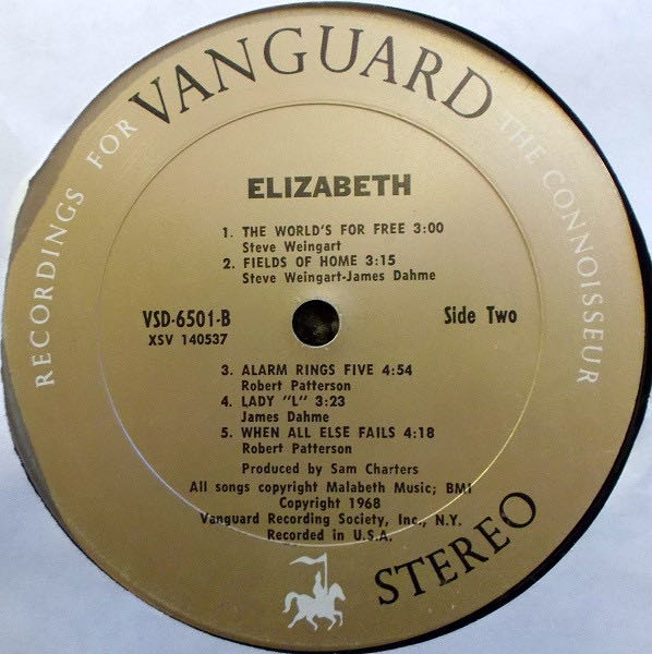 Elizabeth - Elizabeth (MP3) music collectible - Main Image 4
