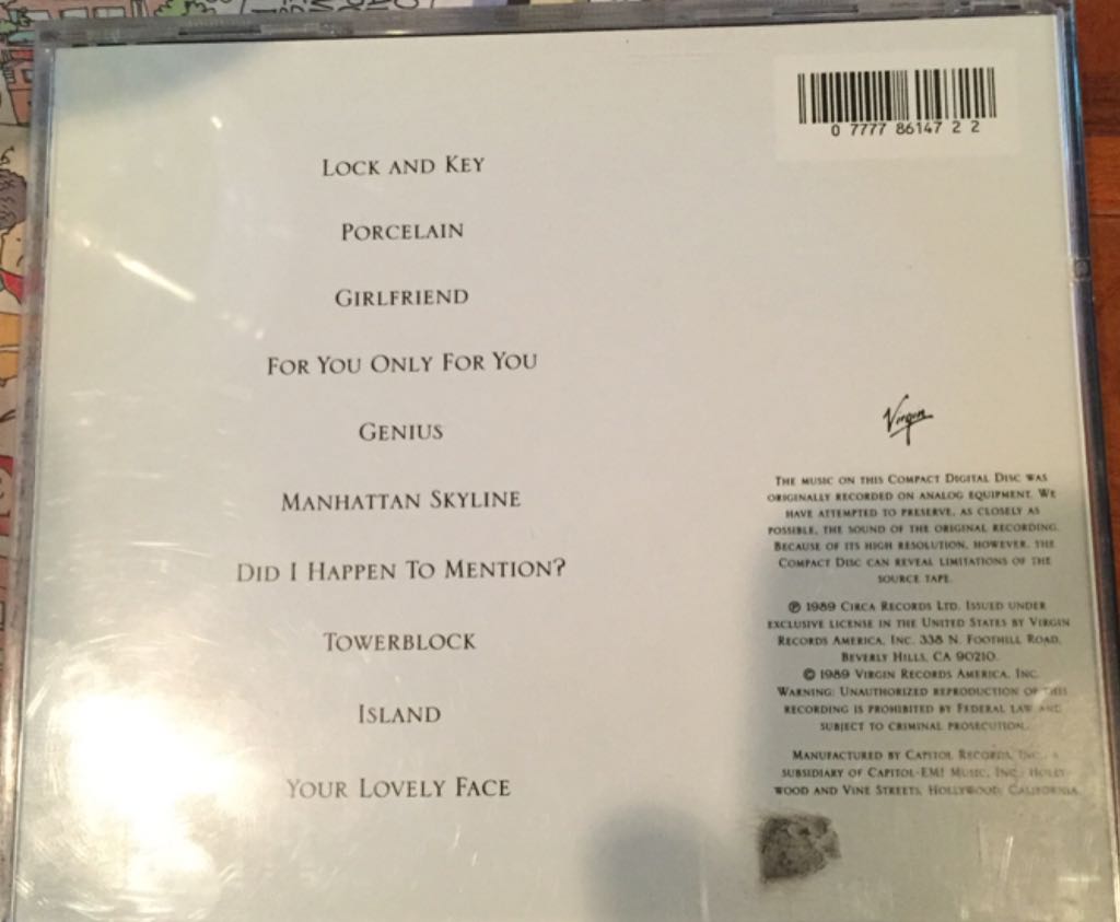 Porcelain - Julia Fordham (CD) music collectible [Barcode 077778614722] - Main Image 2