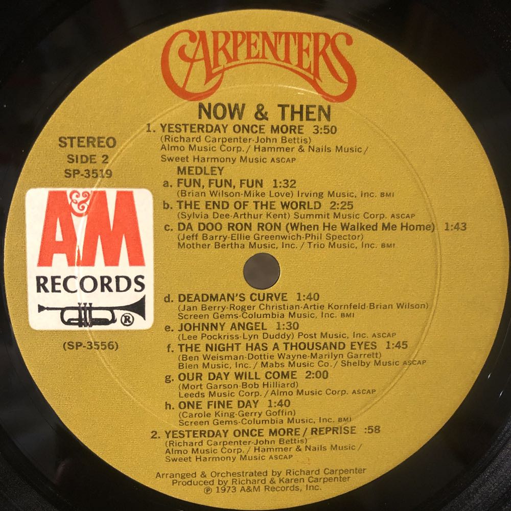 Now & Then - Carpenters, The (12” - 35) music collectible - Main Image 4