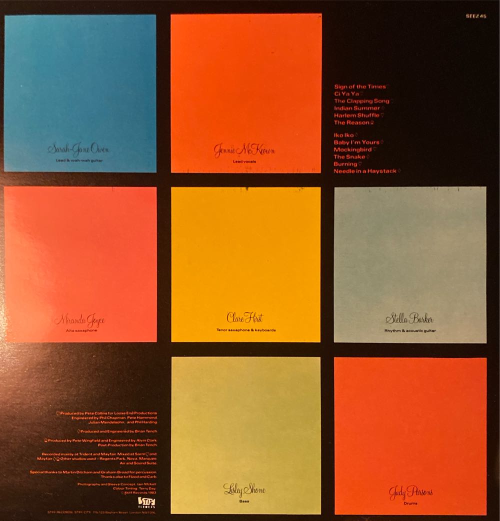 The Belle Stars - Belle Stars, The (12”) music collectible - Main Image 2