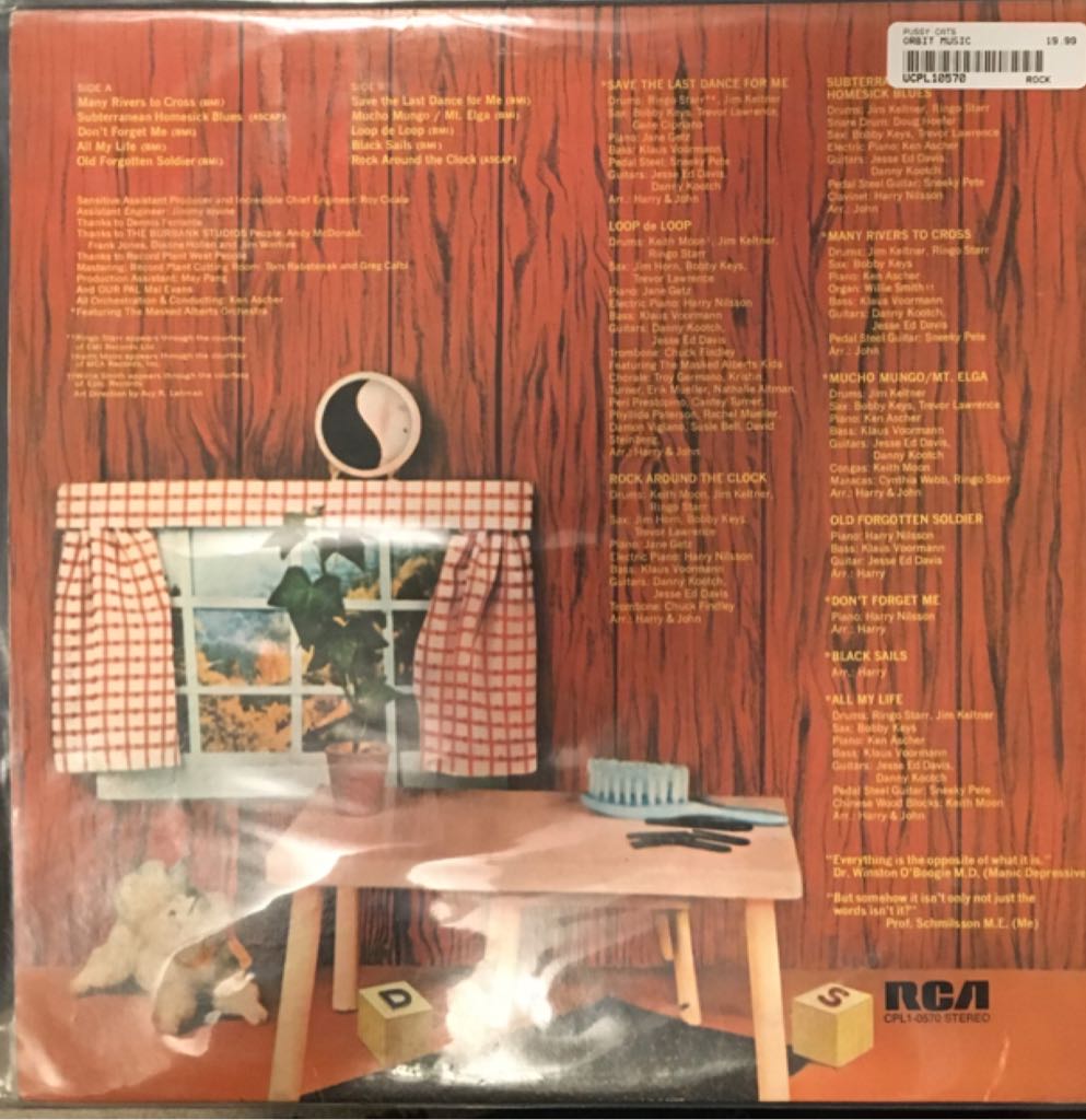 Pussy Cats - Nilsson, Harry (8-Track Cartridge) music collectible [Barcode 743216917020] - Main Image 2