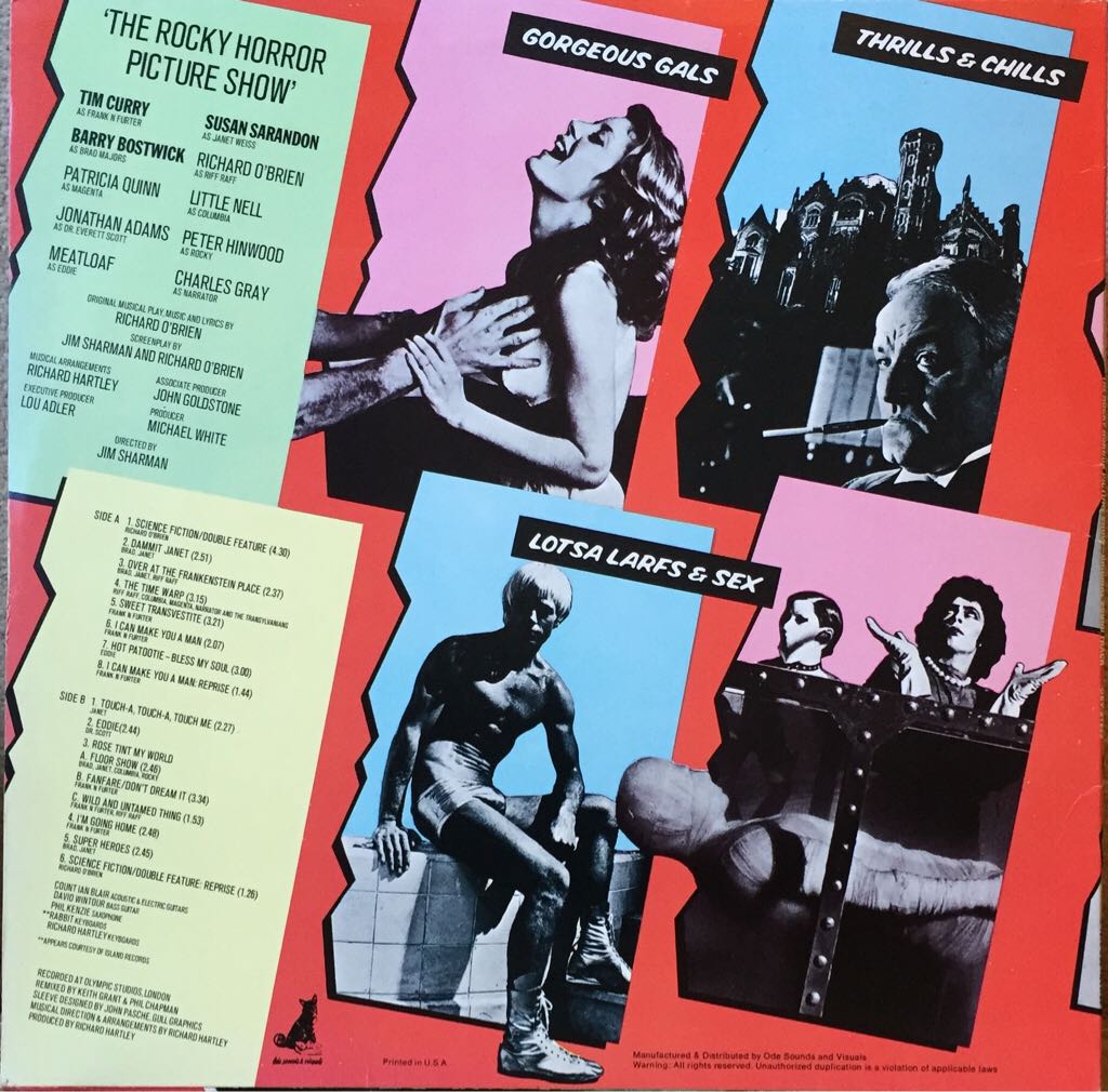 The Rocky Horror Picture Show (The Original Soundtrack From The Original Movie) - Various (12”) music collectible - Main Image 2