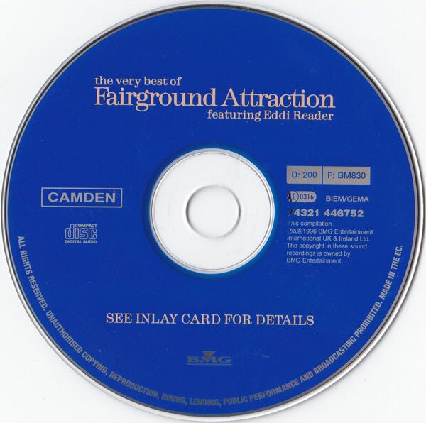 The Very Best Of - Fairground Attraction (CD - 59) music collectible [Barcode 743214467527] - Main Image 4