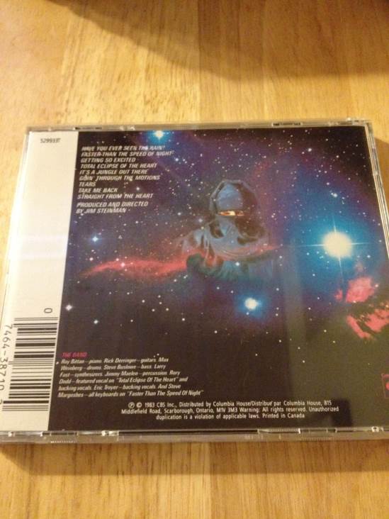 Faster Than the Speed of Night - Tyler, Bonnie (CD - 43) music collectible [Barcode 074643871020] - Main Image 2