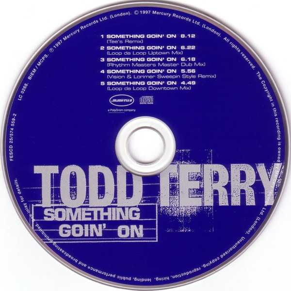 Todd Terry - Something Goin On - Todd Terry (CD) music collectible [Barcode 731457455920] - Main Image 3