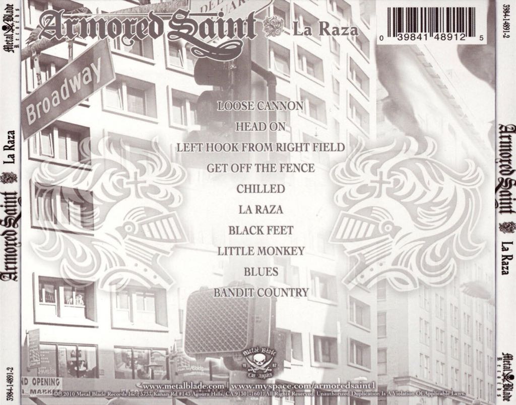 La Raza - Armored Saint (CD) music collectible [Barcode 039841489125] - Main Image 2