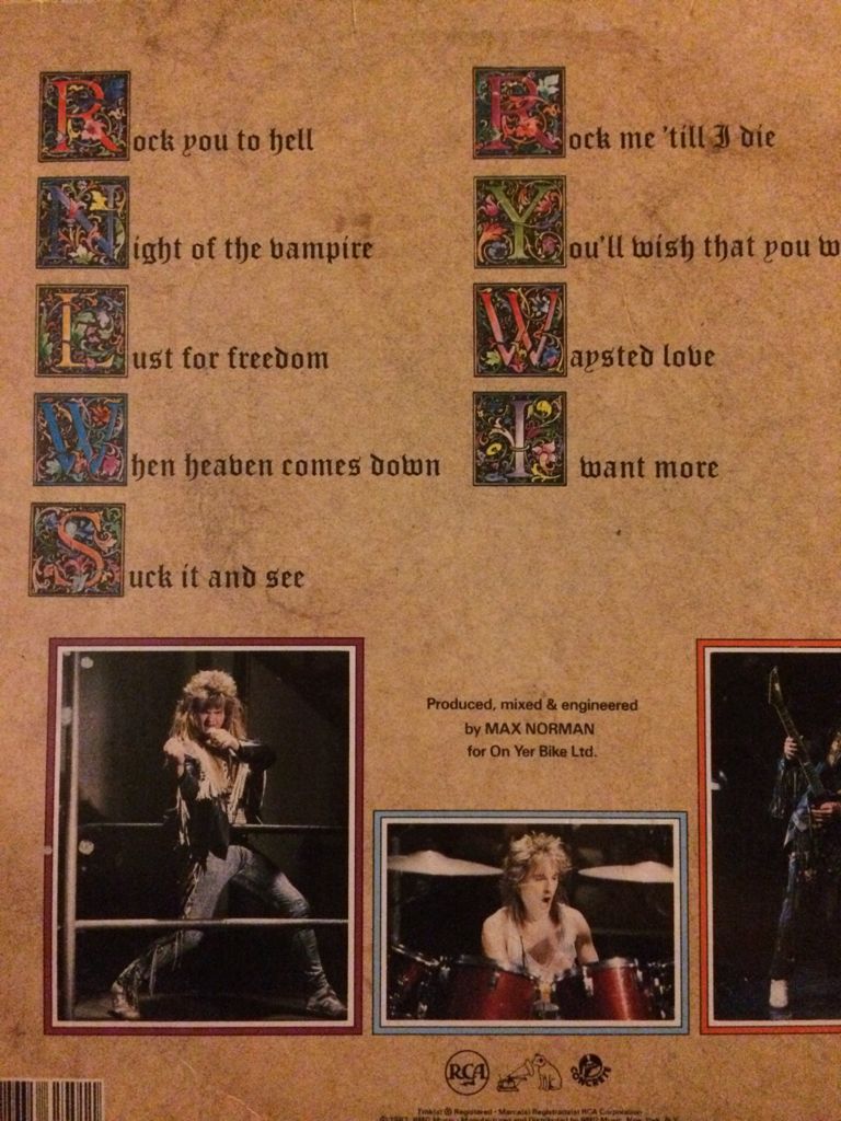 Rock You To Hell - Grim Reaper (12”) music collectible [Barcode 078635625011] - Main Image 2