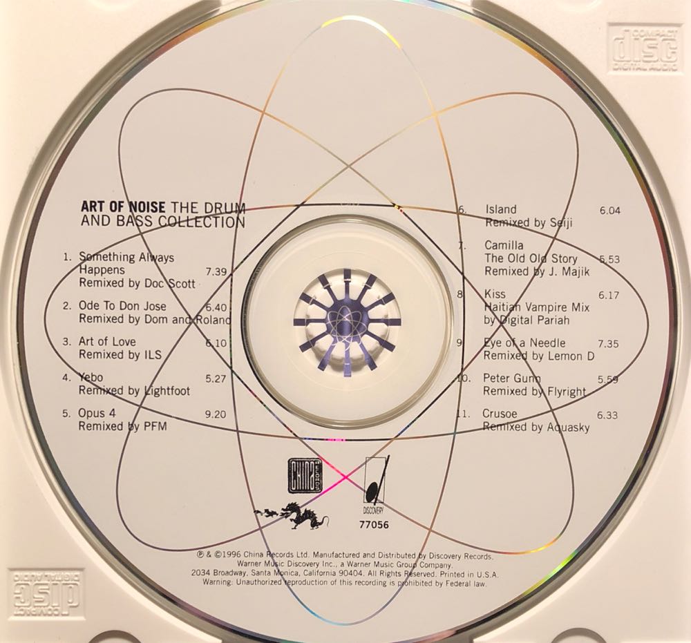 Drums and Bass Collection - Art Of Noise (CD) music collectible [Barcode 010467705622] - Main Image 3