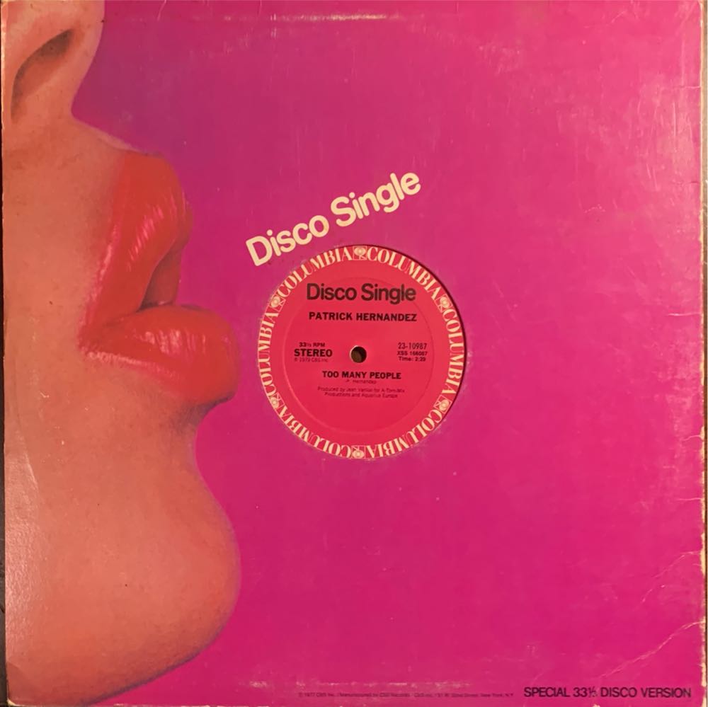 Born To Be Alive - Patrick Hernandez (CD - 8:25) music collectible - Main Image 2