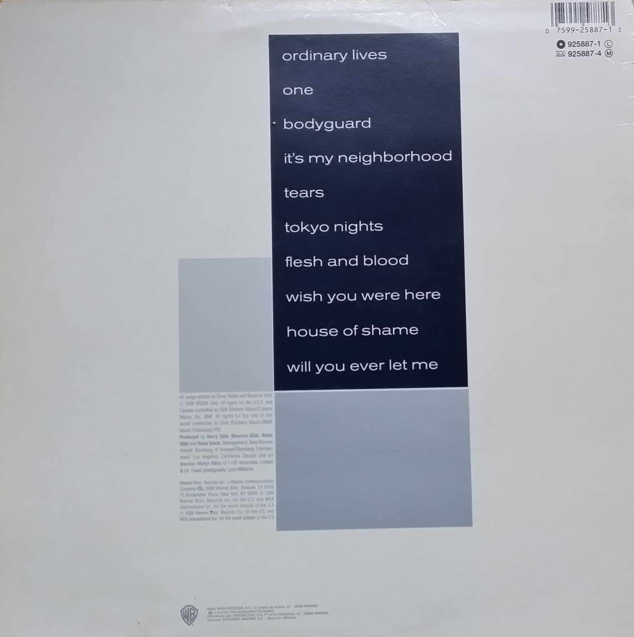 One - Bee Gees (12”) music collectible [Barcode 075992588713] - Main Image 2