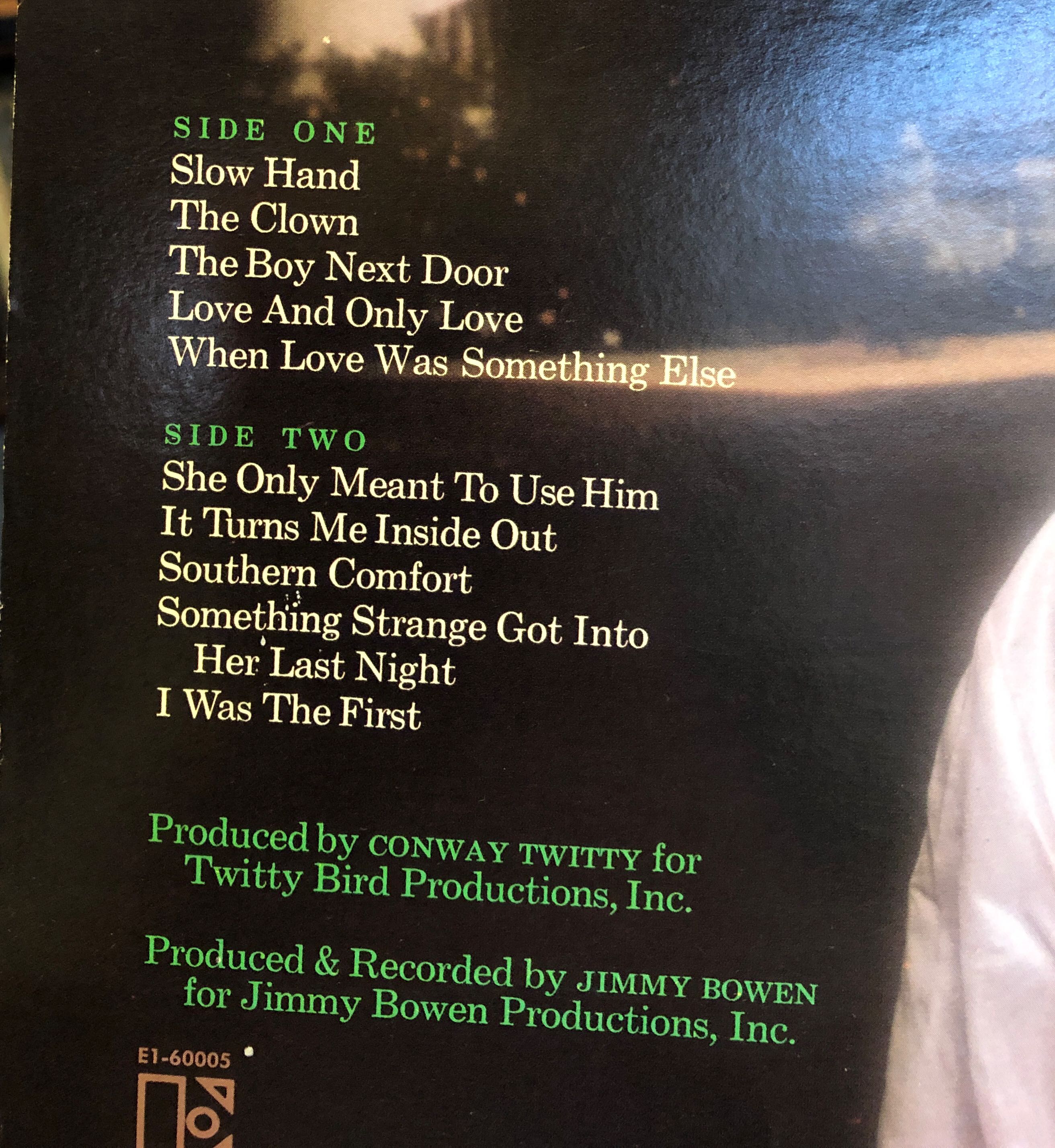 Southern Comfort - Twitty, Conway (12”) music collectible - Main Image 3