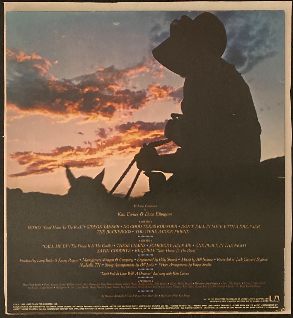 Gideon - Rogers, Kenny (12” - 34) music collectible - Main Image 2