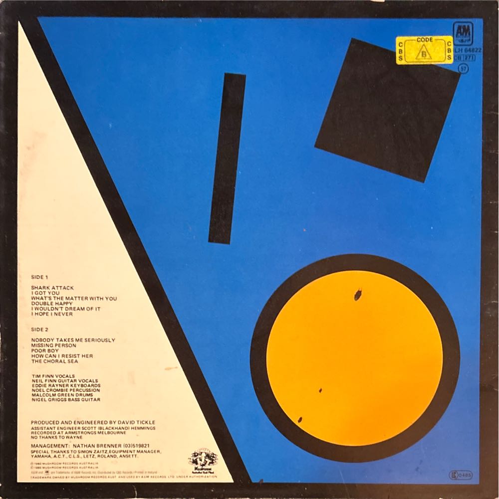 True Colours - Split Enz (12”) music collectible - Main Image 2