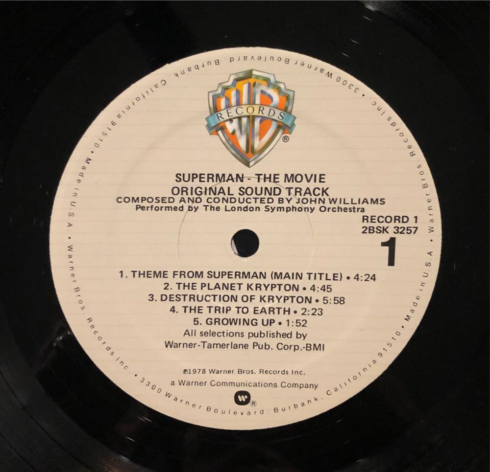 Superman - Soundtrack (12”) music collectible - Main Image 3