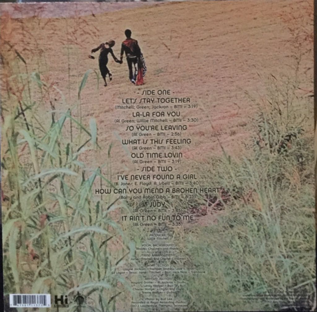 Let’s Stay Together - Green, Al (12” - 34) music collectible - Main Image 2