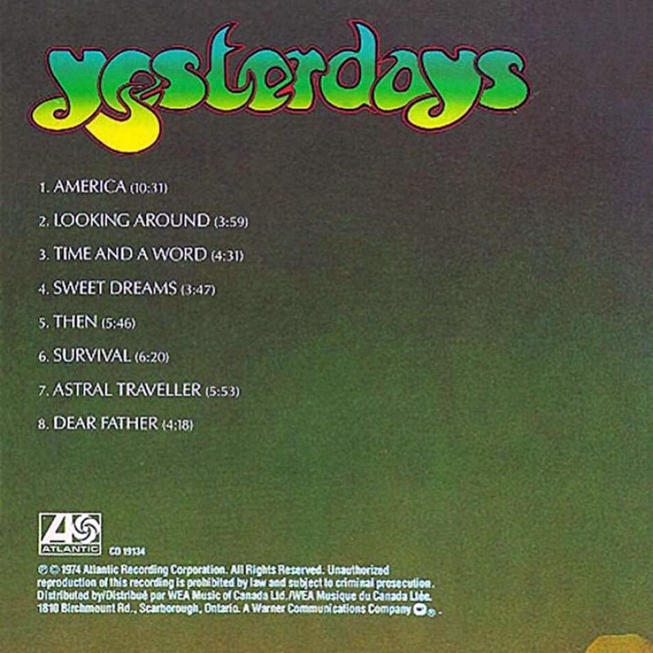 Yesterdays - Yes (CD) music collectible [Barcode 075678153327] - Main Image 2