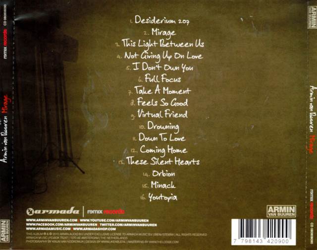 Mirage - Armin Van Buuren (CD) music collectible [Barcode 7798143420900] - Main Image 2